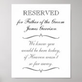 Trouwdag gereserveerd voor herdenking van de bruid poster (Voorkant)