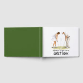 Trouwdag Golf Bruid & Bruidegom golfen Gastenboek (Volledig)