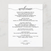 Trouwdag Icoon Tijdlijn Itinerarium Welkomstbrief (Achterkant)