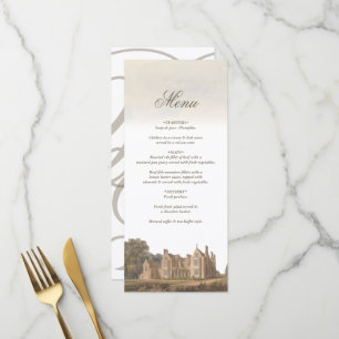 Trouwdag in een Engelse landhuis kasteel villa Menu