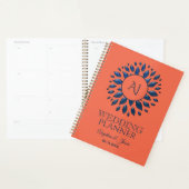 Trouwdag in Navy en Koraal Planner (Display)