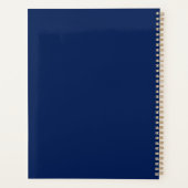 Trouwdag in Navy en Koraal Planner (Achterkant)