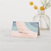 Trouwdag in regenboogstijl jaren 70 plaatskaartje (Achterkant)