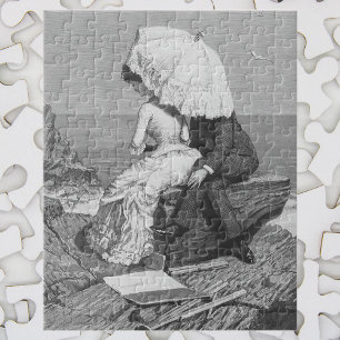 Trouwdag in Retro Stijl, Jonggehuwden aan het Stra Legpuzzel