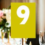 Trouwdag in Retro Stijl Kaart<br><div class="desc">Tafelnummer in een vette kleurrijke retro stijl Trouwdag Plaatskaart van Ricaso - voeg uw tafel nummers toe aan deze geweldige kaarten - perfect voor uw huwelijksreceptie - ontworpen in een moderne pittige leuke stijl - completeert de andere producten uit de collectie</div>