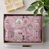 Trouwdag in roze tissuepapier (Geschenk)