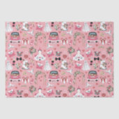 Trouwdag in roze tissuepapier (Voorkant)