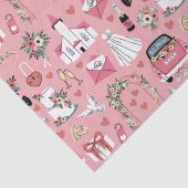 Trouwdag in roze tissuepapier (Detail)