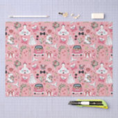 Trouwdag in roze tissuepapier (Craft)