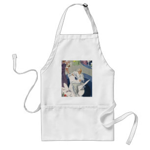 Trouwdag in vintage stijl, Art Deco-bruid uit het  Standaard Schort