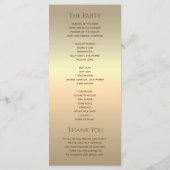 Trouwdag in Zilver Programmakaart (Achterkant)