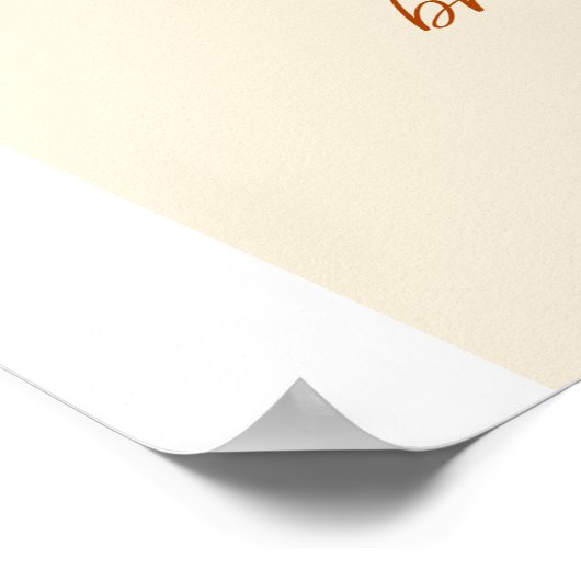 Trouwdag is in bloei Bloem Bruids Bruiloft Welkom Poster (Hoek)