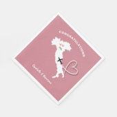 Trouwdag Italië Europa Rose Goud Servet (Hoek)