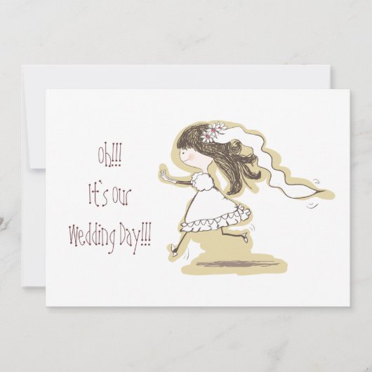 Trouwdag Kaart (Voorkant)