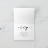 Trouwdag Koppels Foto Handgeschreven Bedankje Bedankkaart (Binnen)