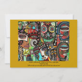 Trouwdag - Leven vieren Mexicaans koppel Kaart (Achterkant)