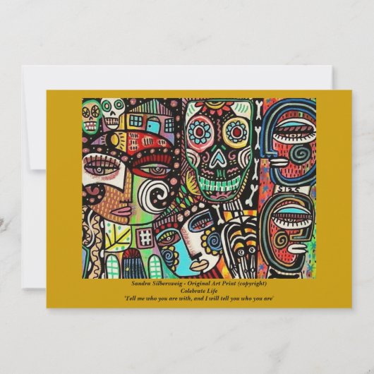 Trouwdag - Leven vieren Mexicaans koppel Kaart (Achterkant)