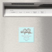 Trouwdag Lovebirds Magnet (Insitu (Vaatwasser))