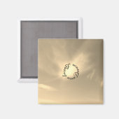 TROUWDAG MAGNEET ROMANTISCHE DESIGN STIJL (Voorkant / Achterkant)