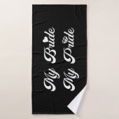 Trouwdag - Mijn Bruid Mijn Trots - Trots Bruidegom Badhanddoek (Badhanddoek)