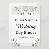 Trouwdag Multomap Sjabloon Printable Wedding Kaart (Voorkant / Achterkant)