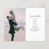 Trouwdag op een budget - save the date foto flyer (Achterkant)