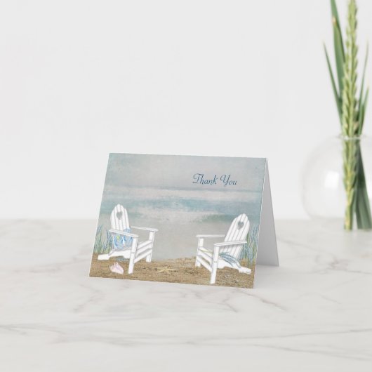 Trouwdag op het strand Bedankt (Voorkant)