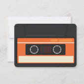 Trouwdag op vintage cassettes  save the date (Achterkant)