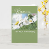 Trouwdag Ouders Groen Kaart (Gele Bloem)