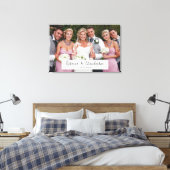 Trouwdag Persoonlijke Foto en Tekst  Canvas Afdruk (Insitu (Slaapkamer))