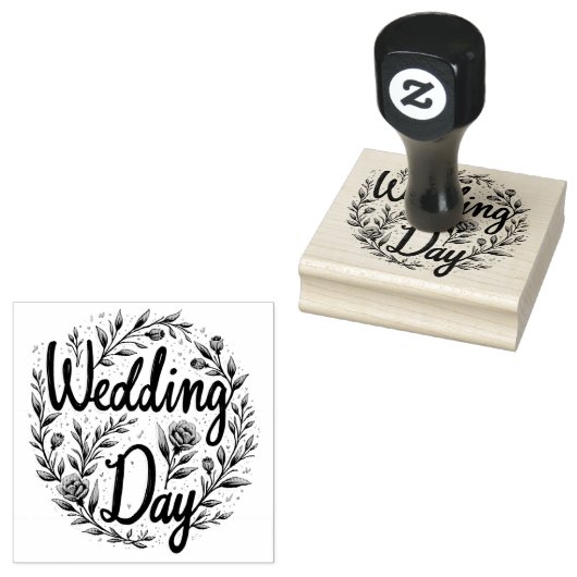 Trouwdag Rubber Stempels (Gestempeld)