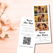 Trouwdag Save the Date Fotohokje QR code Boho