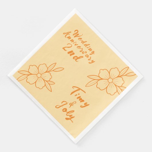 trouwdag servet (Hoek)