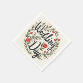 Trouwdag servet (Hoek)