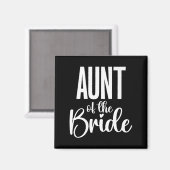 Trouwdag Tante van de bruid Premium Magneet (Voorkant / Achterkant)