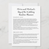 Trouwdag tijdlijn koppels kaart (Voorkant)