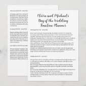 Trouwdag tijdlijn koppels kaart (Voorkant / Achterkant)