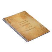 Trouwdag trendy  gouden Stippen Notitieboek (Rechterzijde)
