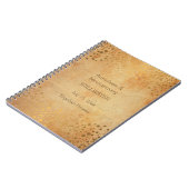 Trouwdag trendy  gouden Stippen Notitieboek (Linkerzijde)