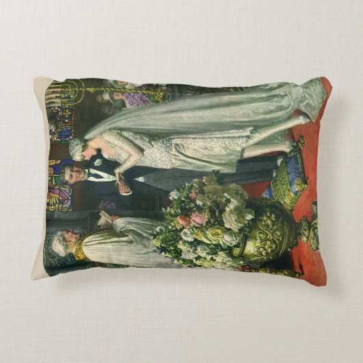 Trouwdag uit het verleden, bruid en bruidegom met  accent kussen (Achterkant)