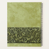 Trouwdag uit het verleden, Victoriaanse bloem bloe Planner (Achterkant)