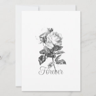 TROUWDAG UITNODIGING Flat Kaart