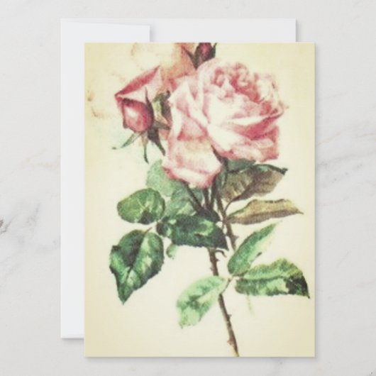 TROUWDAG UITNODIGING Flat Kaart (Voorkant)