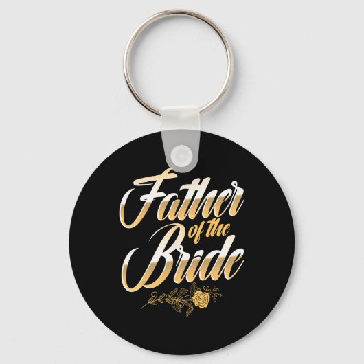 Trouwdag Vader Van De Bruid Bachelorfeest Bruidego Sleutelhanger (Voorkant)