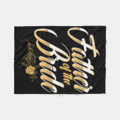 Trouwdag Vader van de bruid vrijgezellenfeest BRI Fleece Deken (Voorkant (Horizontaal))