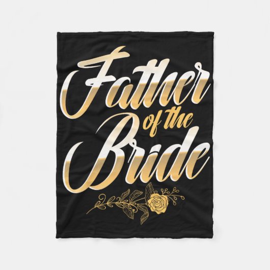 Trouwdag Vader van de bruid vrijgezellenfeest BRI Fleece Deken (Voorkant)