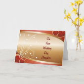 TROUWDAG VAN DE DOCHTER KAART (Gele Bloem)