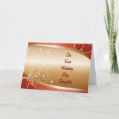 TROUWDAG VAN DE DOCHTER KAART (Voorkant)