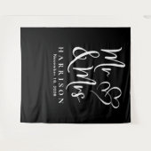 Trouwdag van de heer en mevrouw Black Wandkleed (Voorkant (horizontaal))