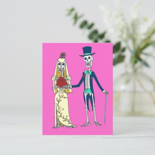 Trouwdag van het dode Briefkaart (Staand voorkant)